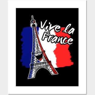 Bastille Day 14 July French Tricolore Eiffel Tower Funny Posters and Art